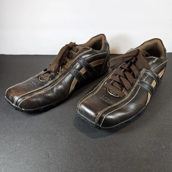 SKECHER Talus Ultimatum Brown Leather  Casual Street Shoe Men's Size 11.5 - Picture 3 of 4